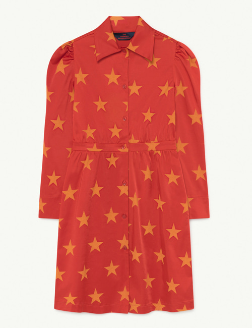 [T.A.O] DOLPHIN KIDS DRESS RED STARS