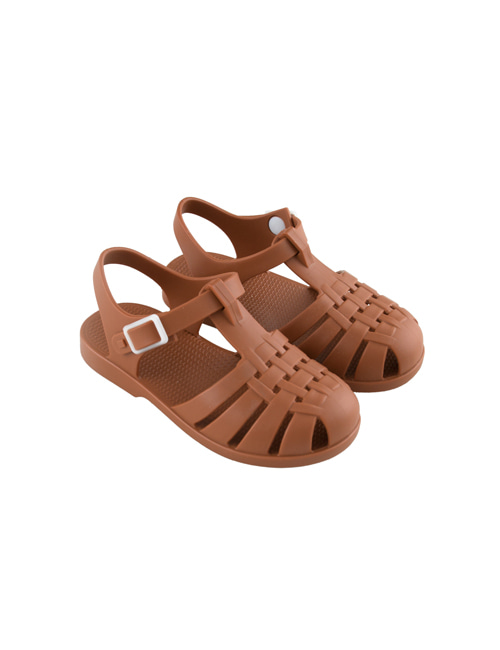 [TINY COTTONS]  JELLY SANDALS _ nut brown