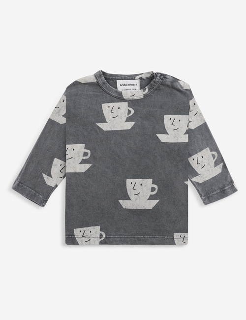 [BOBO CHOSES]  Cup Of Tea All Over long sleeve T-shirt