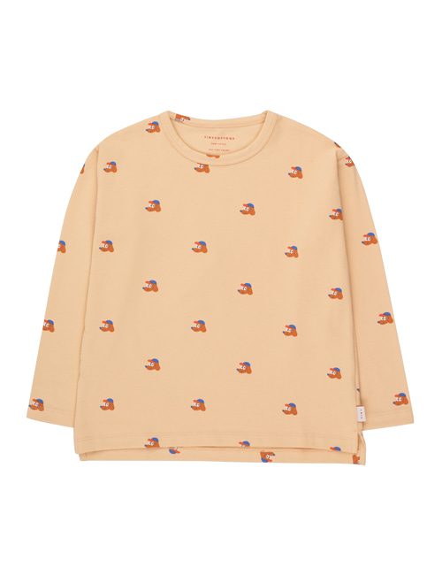 [TINY COTTONS]  DOGS TEE cappuccino/true brown