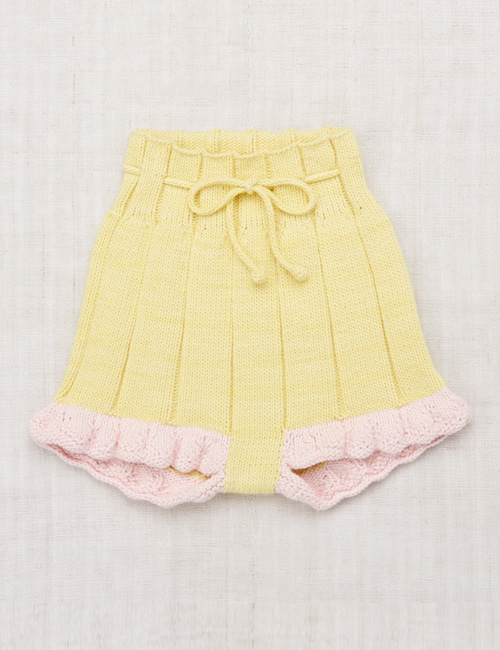 [MISHA AND PUFF] Scallop Hem Shorts _ Vintage Yellow [5-6Y]