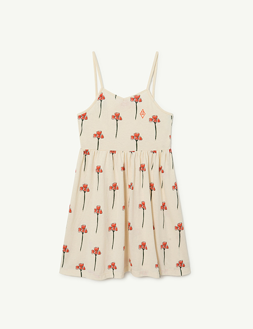 [The Animals Observatory]  White Carnations Otter Dress