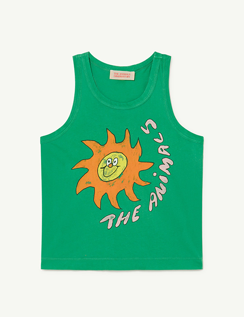 [The Animals Observatory]  Green Sun Tank Frog T-Shirt