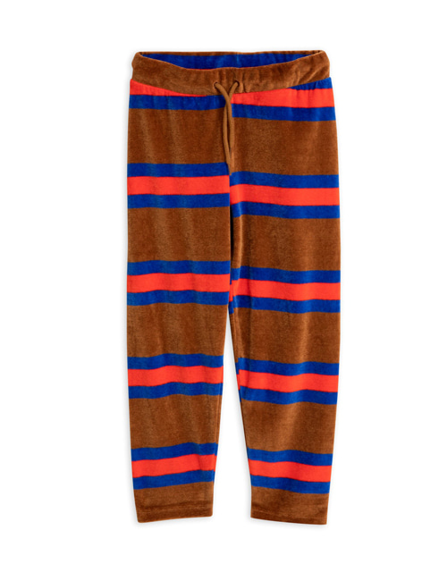 [MINI RODINI] Velour stripe trousers _ brown