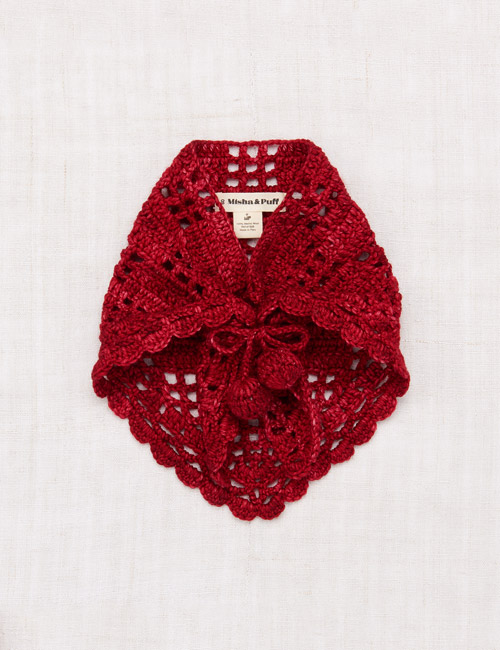 [MISHAANDPUFF]Crochet Kerchief _  Berry