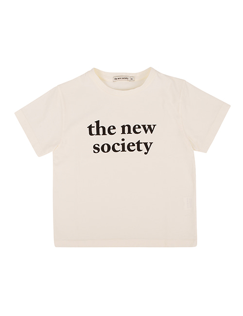 [THE NEW SOCIETY]  THE NEW SOCIETY TEE _  OFF WHITE