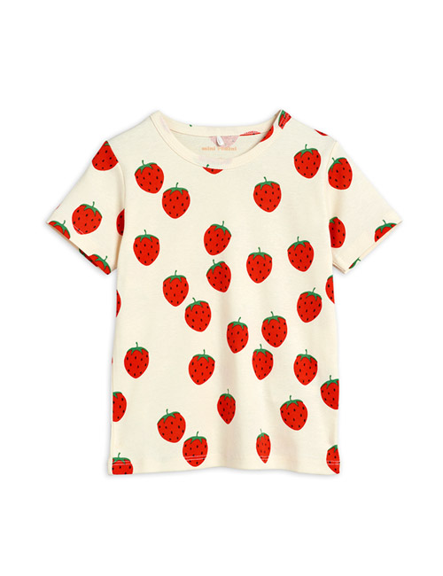 [MINIRODINI] Strawberry aop ss tee_off white
