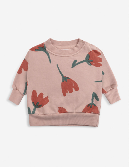 [BOBO CHOSES]  Big Flowers All Over sweatshirt[12-18m]