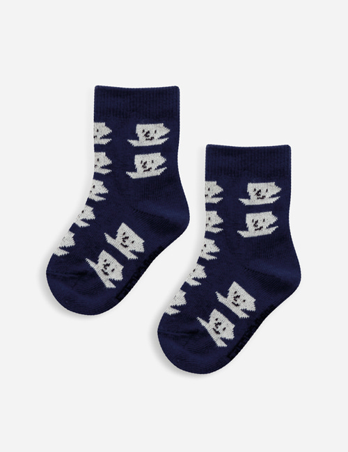 [BOBO CHOSES]  Blue Cup Of Tea All Over baby socks[20-21]