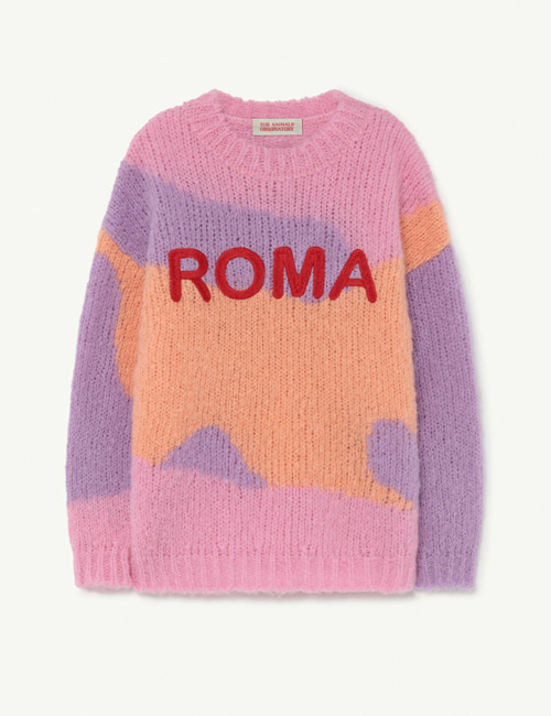 [T.A.O]  Pink Roma City Bull Kids+ Sweater