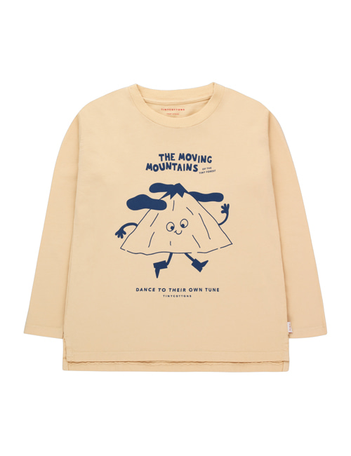 [TINY COTTONS]  MOVING MOUNTAINS TEE cappuccino/deep blue