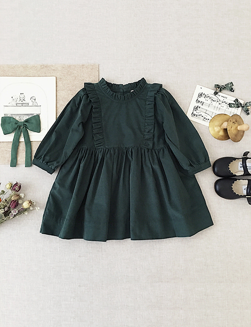[SOOR PLOOM] Percy Dress - Evergreen