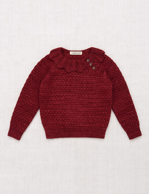 [MISHA&amp;PUFF]Flower Pullover - Cranberry [4-5Y]