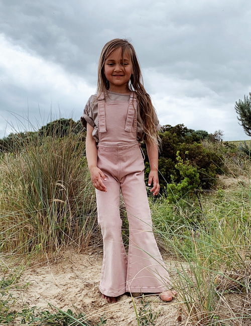 [TWIN COLLECTIVE KIDS] FFARRAH FLARE OVERALL _ FADED PINK [12y]
