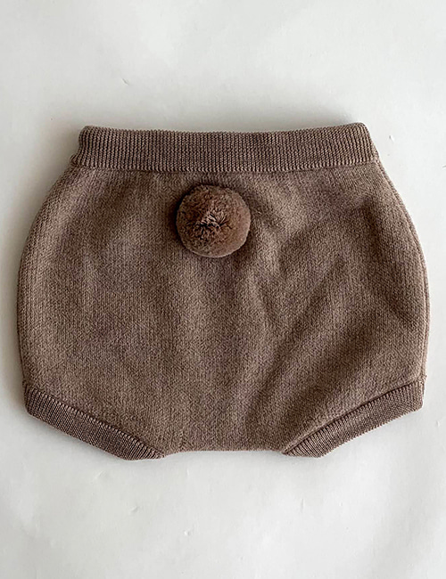 [MES KIDS DES FLEURS]shorts with pompom _ Camel