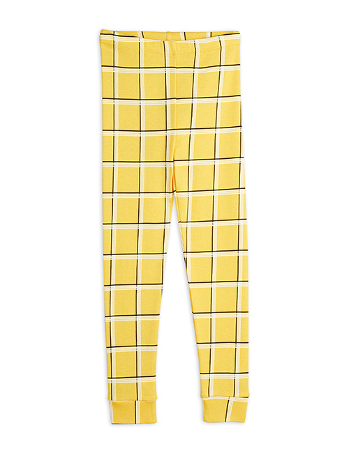 [MINI RODINI]  Check leggings  _ Yellow