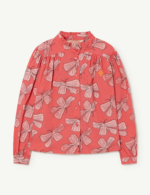 [The Animals Observatory] GADFLY KIDS SHIRT _ Pink_Butterfly