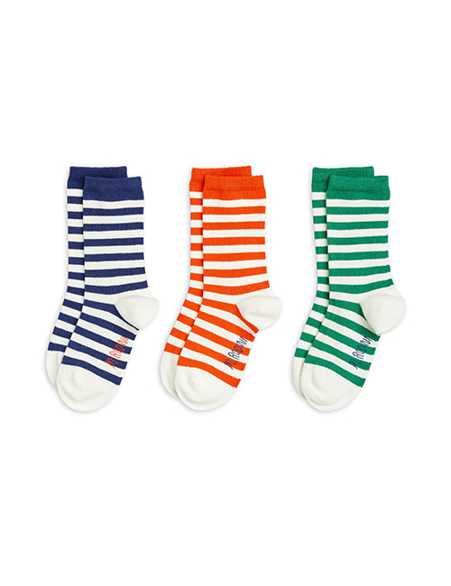 [MINI RODINI] Stripe socks 3-pack _  Multi