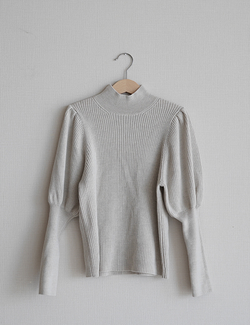 [MES KIDS DES FLEURS]Iantern sleeve sweater _ White [100% WOOL]
