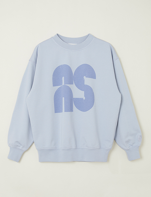 [MAIN STORY]Oversized Sweatshirt - Grey Blue [ 4Y, 6Y, 8Y]