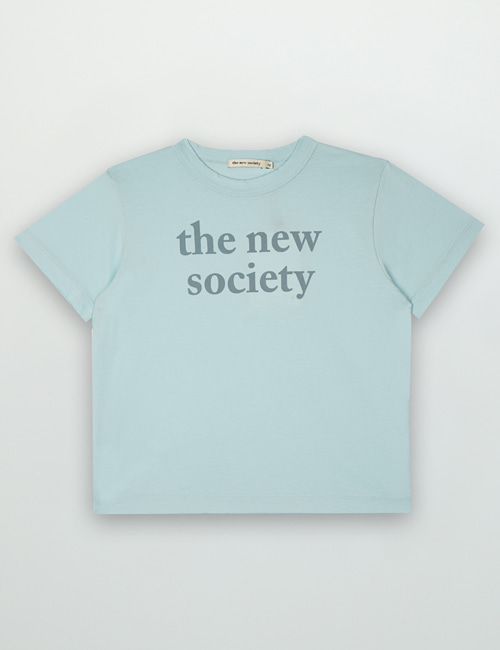 [THE NEW SOCIETY]  Logo Print Tee _ Nebbia