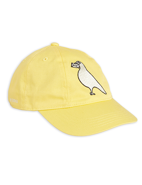 [MINI RODINI]  Pigeons emb cap _ Yellow [ 48/50,  56/58]