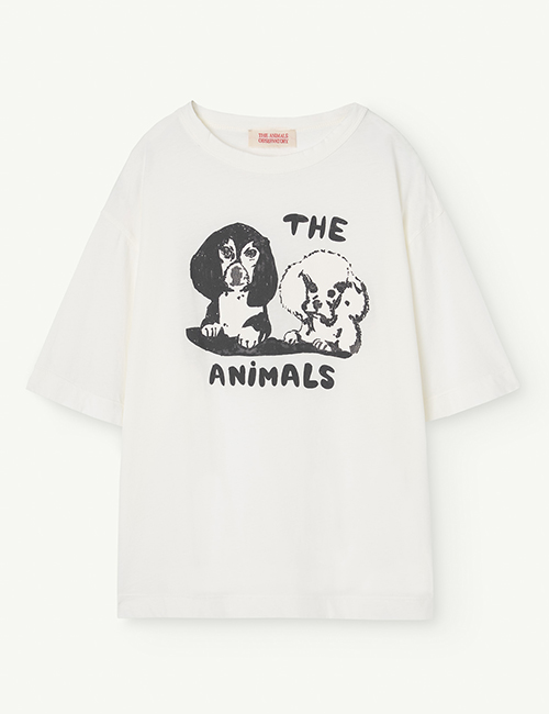 [The Animals Observatory]  ROOSTER OVERSIZE KIDS T-SHIRT White [4Y, 6Y, 14Y]