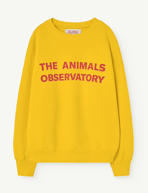 [The Animals Observatory]  LEO KIDS SWEATSHIRT Yellow [4Y]