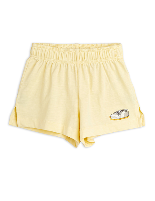 [MINI RODINI]Jogging emb shorts _ Yellow [80/86, 92/98, 104/110, 116/122, 140/146]