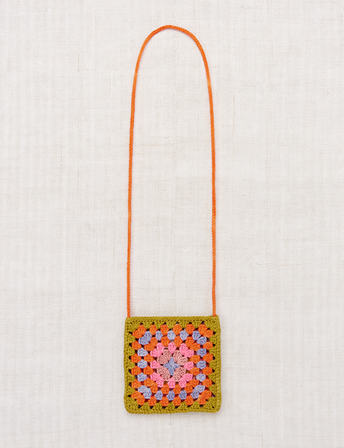[MISHA &amp; PUFF]Crochet Big Square Bag _ Pistachio