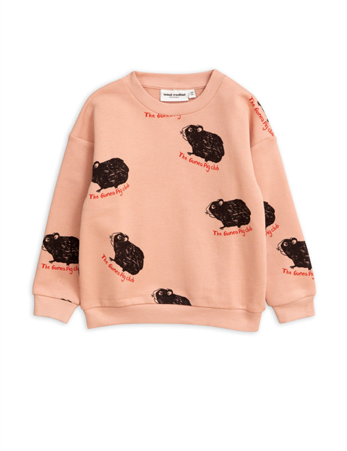 [MINI RODINI] Guinea pig sweatshirt _ Pink