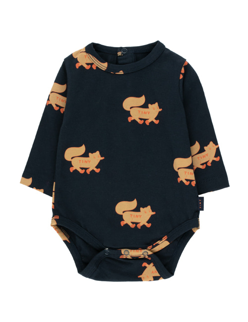 [TINY COTTONS]  “FOXES” BODY _ navy/camel