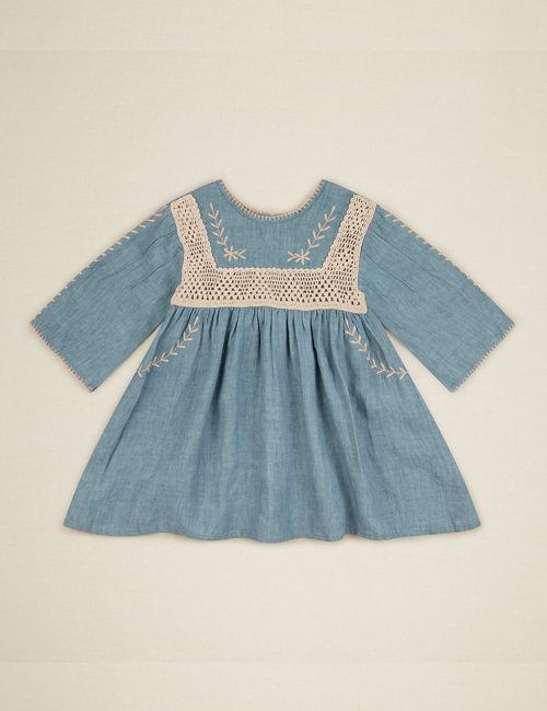 [APOLINA KIDS] ‘TARA’ DRESS – BLUE STONE