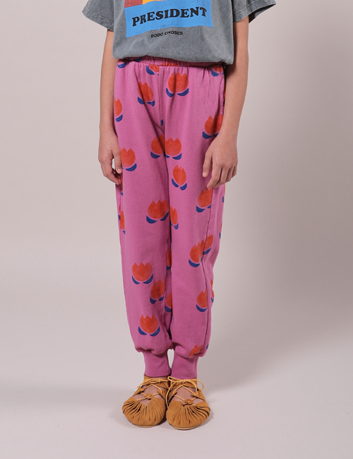 [BOBO CHOSES]  Chocolate Flowers All Over Jogging Pants