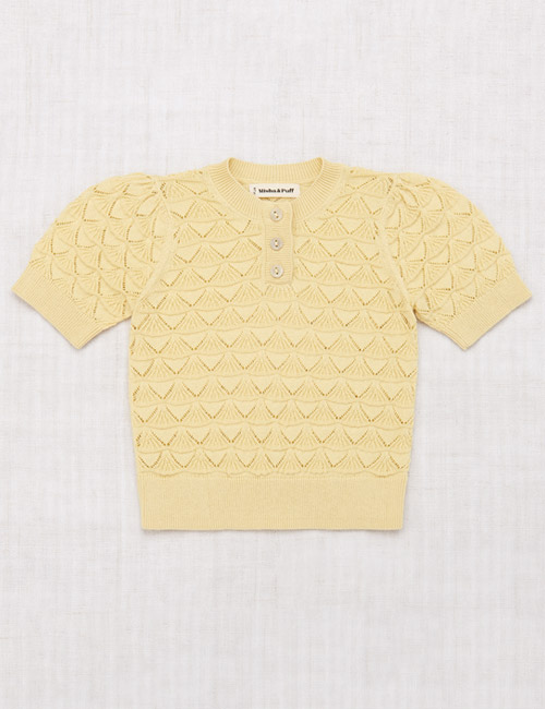 [MISHA AND PUFF]Shell Pattern Top - Straw