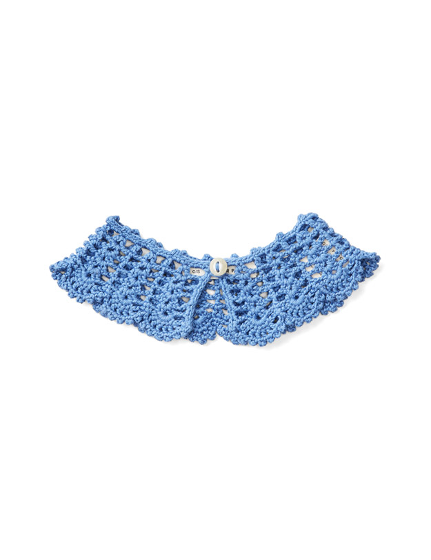 [SOOR PLOOM] Crochet Collar - Blue Jay
