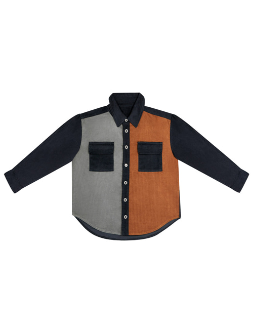 [THE NEW SOCIETY]  LOIS SHIRT  _ PATCHWORK