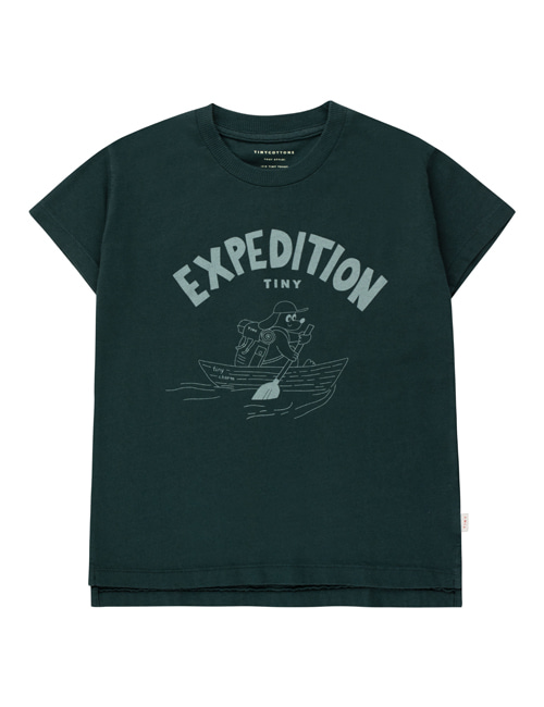 [TINY COTTONS]  EXPEDITION TINY TEE ink blue/foggy blue
