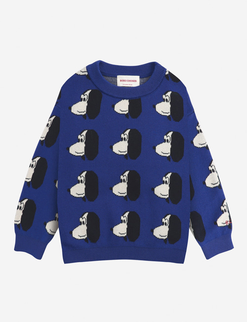 [BOBO CHOSES]  Doggie All Over knitted jumper