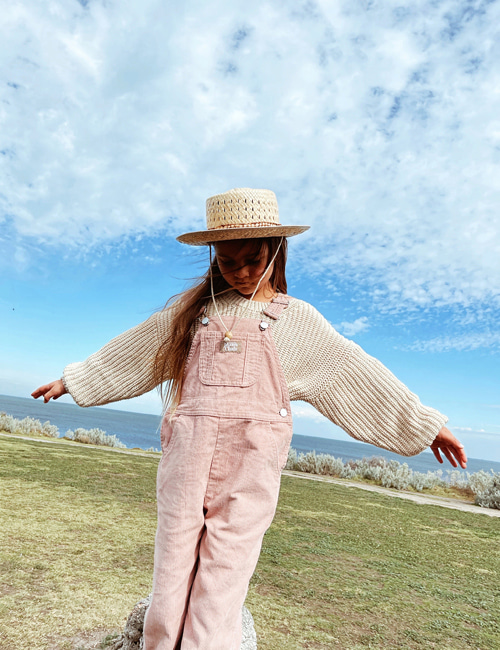 [TWIN COLLECTIVE KIDS] TEEN SPIRIT OVERALL- PINK CORD