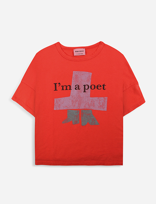 [BOBO CHOSES]  I&#039;m A Poet short sleeve T-shirt [2-3y, 10-11y]
