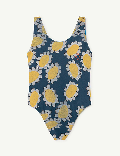 [T.A.O]  TROUT KIDS SWIMSUIT _ Navy Flowers