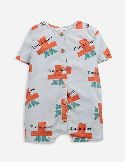 [BOBO CHOSES]  I&#039;m A Poet all over woven playsuit