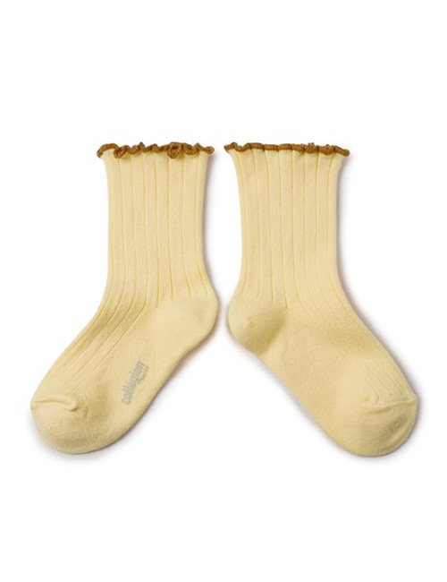 [COLLEGIEN] Lettuce Trim Ribbed Socks (No.039)[32/35]