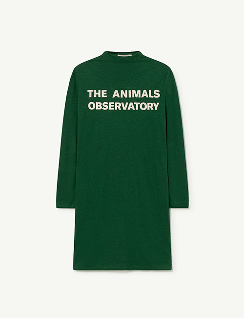[The Animals Observatory] DRAGON KIDS DRESS _ Green