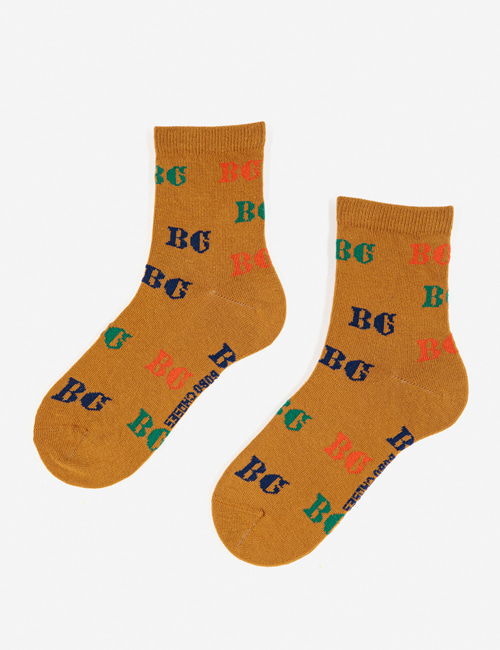 [BOBO CHOSES]  BC all over short socks [23-25, 29-31, 32-34, 35-37]
