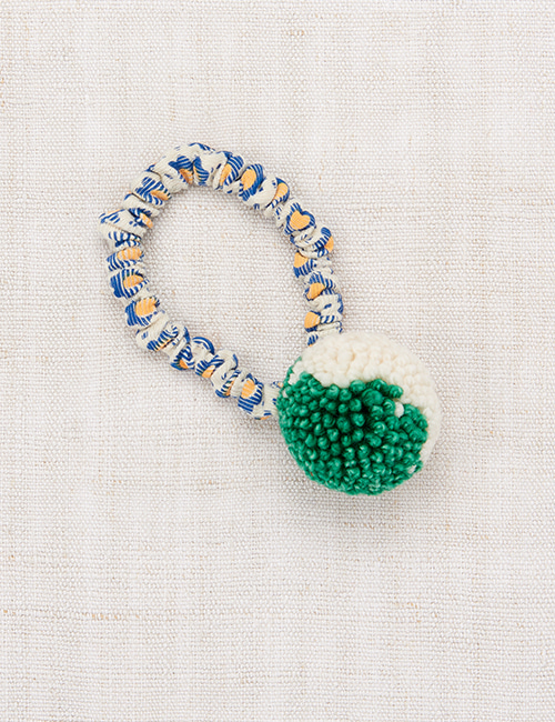 [MISHA AND PUFF] Pom Pom Hair Tie _ Bottle Green