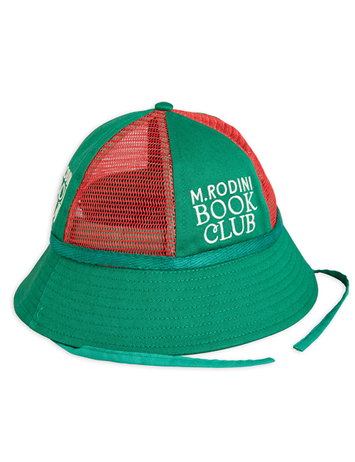 [MINI RODINI]  Book club mesh sun hat _ Green