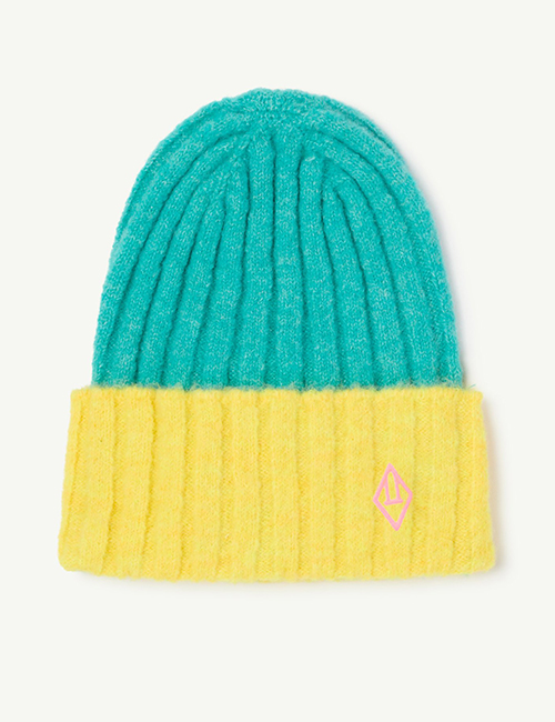 [The Animals Observatory]  BICOLOR PONY KIDS HAT Turquoise