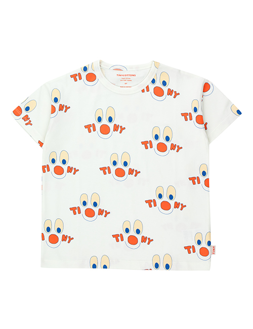 [TINY COTTONS]CLOWNS TEE _ off-white [8Y, 10Y]